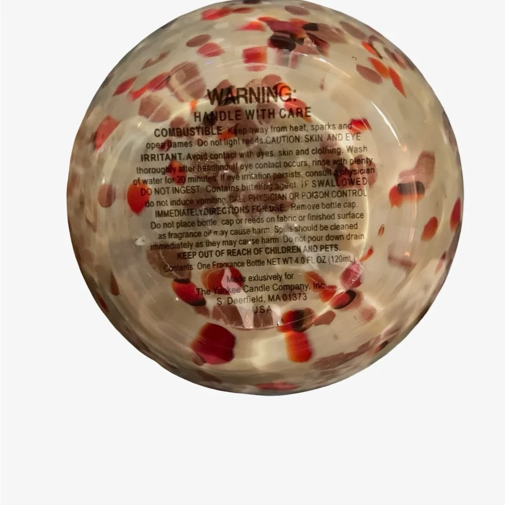Yankee Candle Speckled Art Glass Bud‎ Vase Cased Candle Holder Lot Of 2